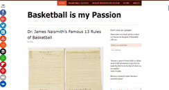 Desktop Screenshot of basketballismypassion.com