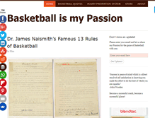Tablet Screenshot of basketballismypassion.com